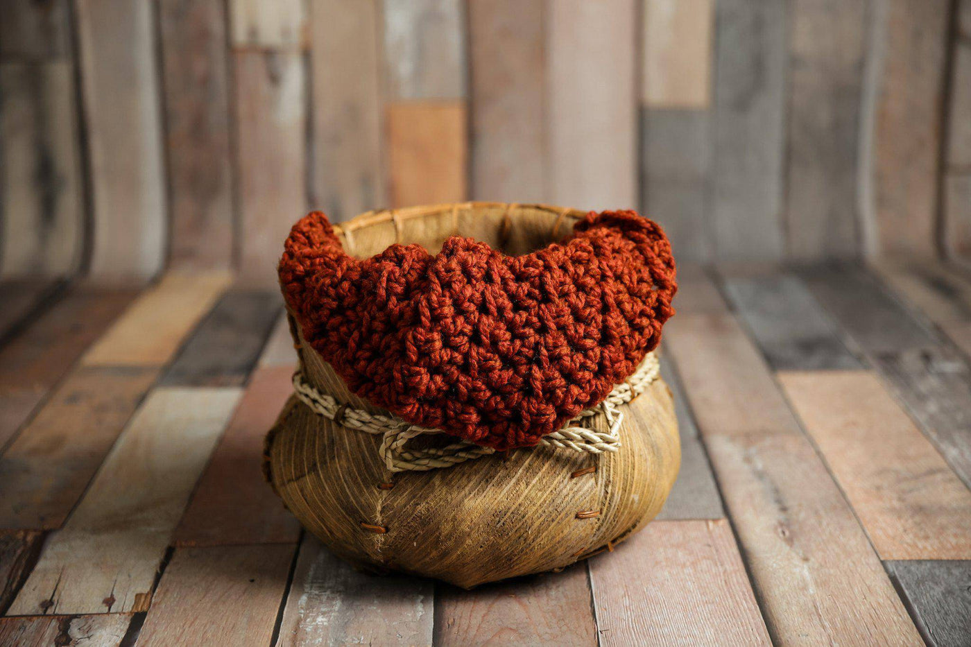 SET Chunky Newborn Baby Blankets in Butternut, Citron Yellow, Spice, Pumpkin Orange and Cream - Beautiful Photo Props