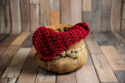 SET Chunky Newborn Baby Blankets in Burgundy, Cranberry, Raspberry, Blossom and Cream - Beautiful Photo Props
