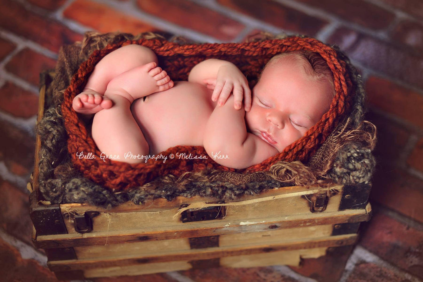 Spice Orange Chunky Baby Bowl - Beautiful Photo Props