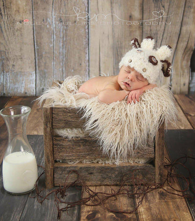Baby Cow Newborn Animal Hat - Beautiful Photo Props