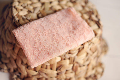 Stretch Lace Wrap in Light Peach - Beautiful Photo Props