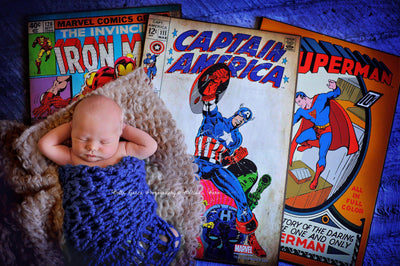 Cobalt Blue Baby Blanket - Beautiful Photo Props