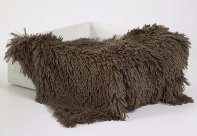 Dark Brown Pelagio Faux Fur Photography Prop Rug - Beautiful Photo Props
