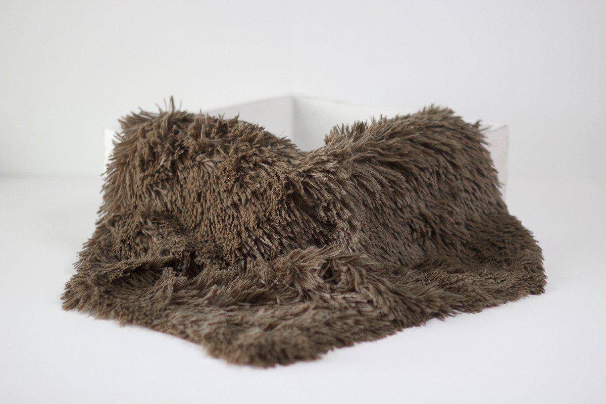 Dark Brown Pelagio Faux Fur Photography Prop Rug - Beautiful Photo Props
