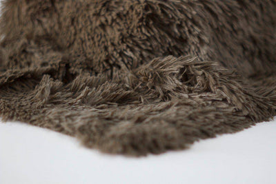 Dark Brown Pelagio Faux Fur Photography Prop Rug - Beautiful Photo Props