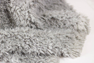 Gray Minkyak Faux Fur Photography Prop Rug - Beautiful Photo Props