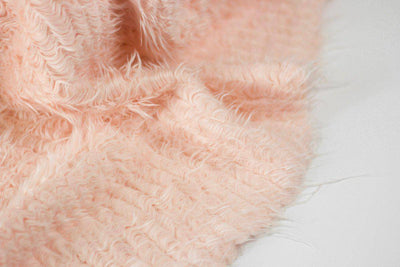 Peach Blossom Mongolian Faux Fur Photography Prop Rug - Beautiful Photo Props