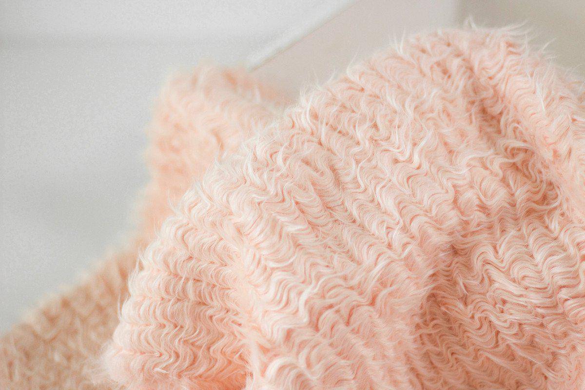 Peach Blossom Mongolian Faux Fur Photography Prop Rug - Beautiful Photo Props