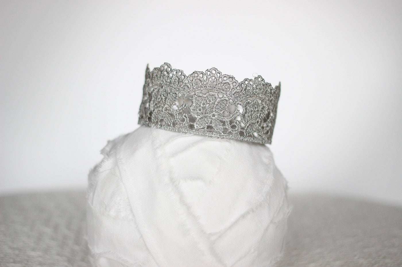 Flora Newborn Lace Baby Crown - Beautiful Photo Props