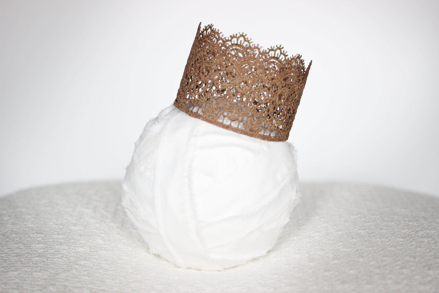 Olivia Newborn Lace Baby Crown - Beautiful Photo Props