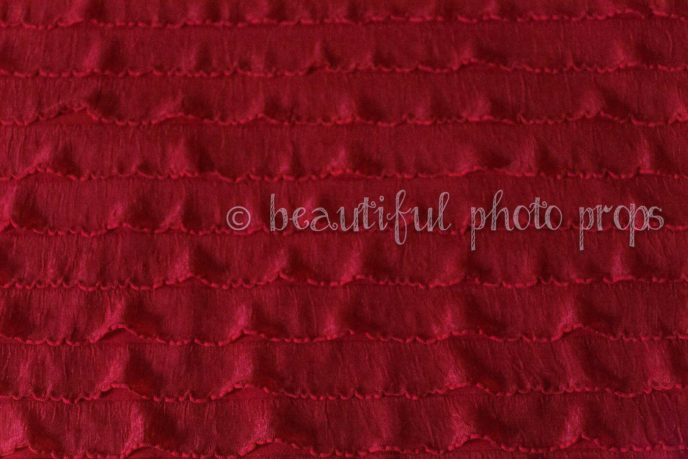 SALE Ruffle Stretch Knit Wrap in Red 55X6 - Beautiful Photo Props