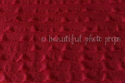SALE Ruffle Stretch Knit Wrap in Red 55X6 - Beautiful Photo Props