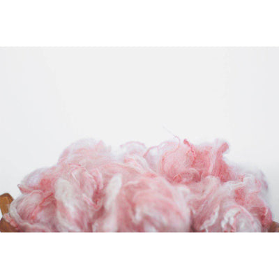 Parfait Pink White Newborn Fluff Cloud Basket Filler Nest Stuffer - Beautiful Photo Props