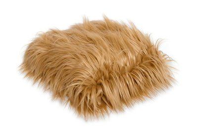 Caramel Brown Mongolian Faux Fur Rug Photography Prop 40x30 - Beautiful Photo Props