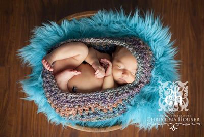 Painted Desert Baby Bowl Newborn Egg - Beautiful Photo Props