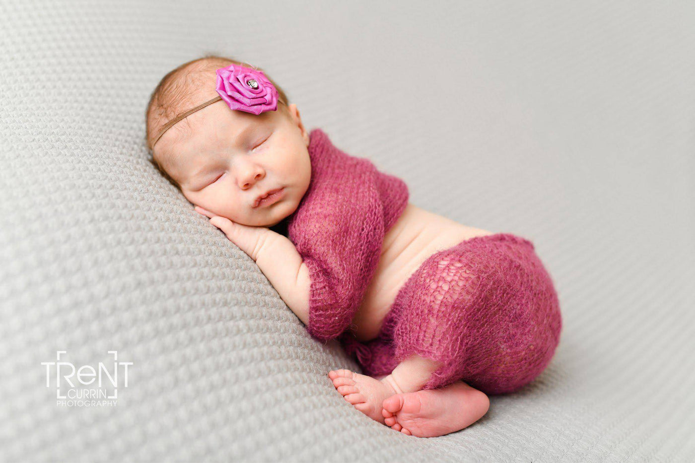 Raspberry Pink Mohair Sweater Shrug and Pants Set - Beautiful Photo Props