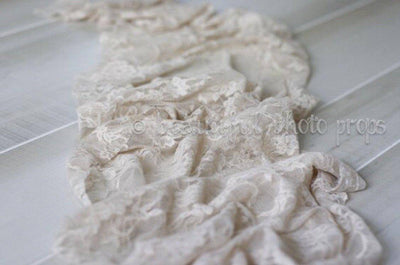 Stretch Lace Baby Wrap in Linen - Beautiful Photo Props