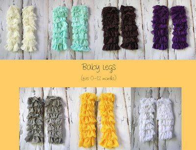 Lace Ruffle Legwarmers - Beautiful Photo Props