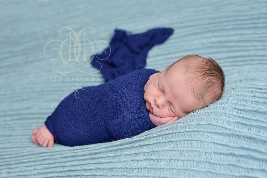 Cobalt Blue Stretch Knit Baby Wrap - Beautiful Photo Props