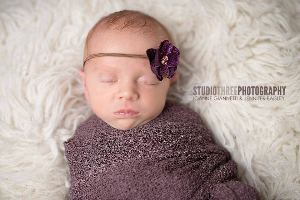 Eggplant Purple Stretch Knit Baby Wrap - Beautiful Photo Props