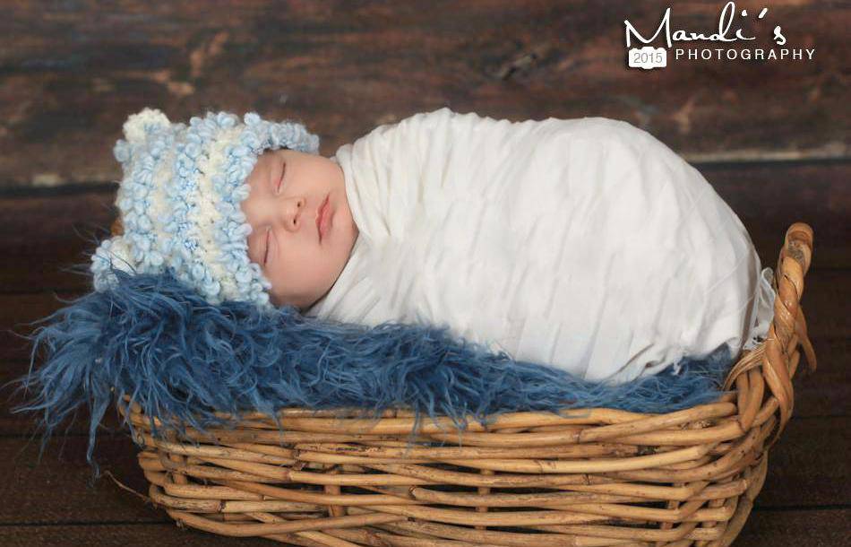 Blue Faux Flokati Alpaca Fur Rug Newborn Photography Prop - Beautiful Photo Props