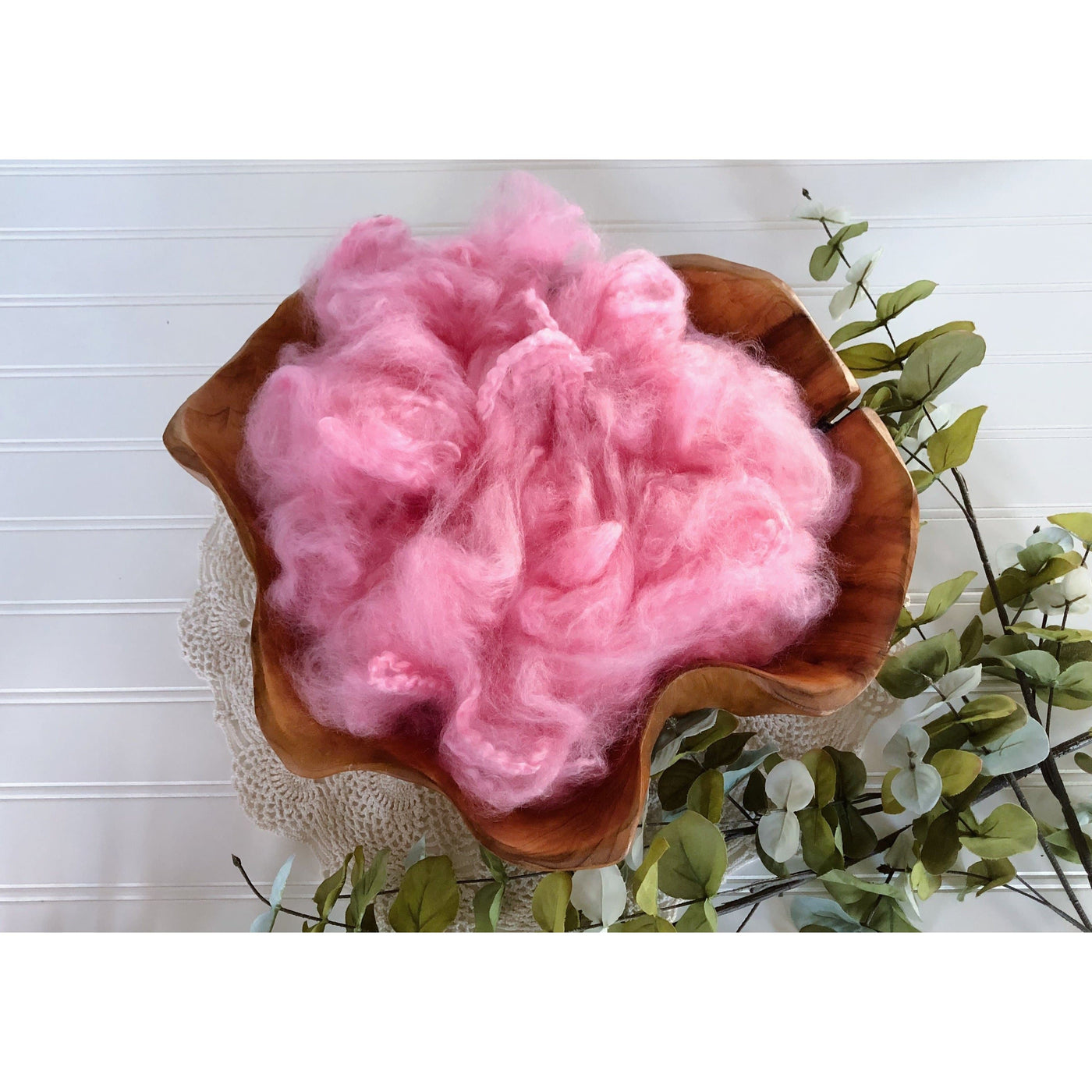 Pink Newborn Fluff Cloud Basket Filler Nest Stuffer - Beautiful Photo Props