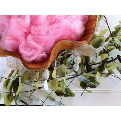 Pink Newborn Fluff Cloud Basket Filler Nest Stuffer - Beautiful Photo Props