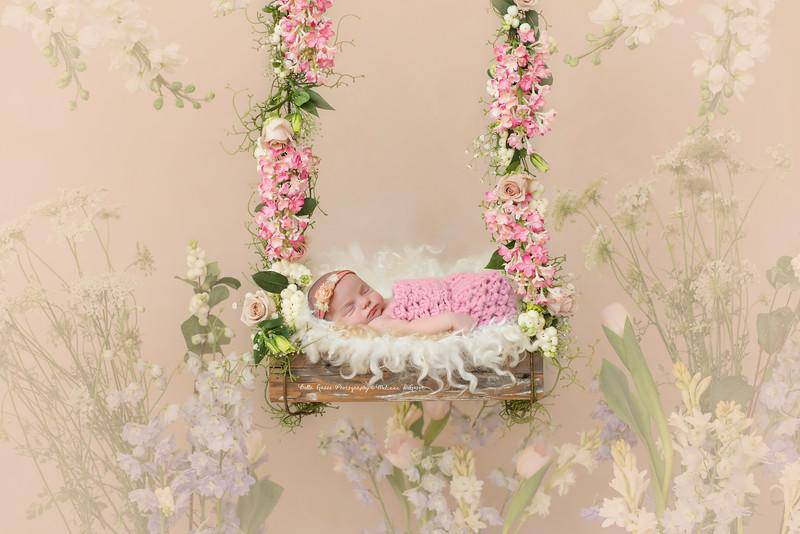 Pink Newborn Baby Cocoon Swaddle Sack - Beautiful Photo Props