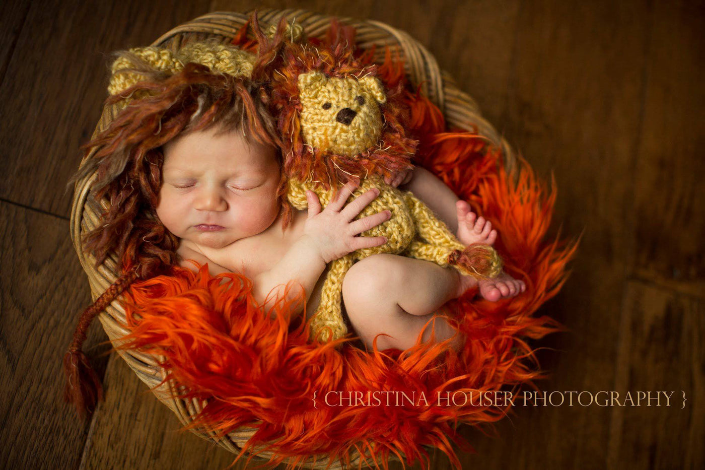 Pumpkin Orange Mongolian Faux Fur Photography Prop - Beautiful Photo Props