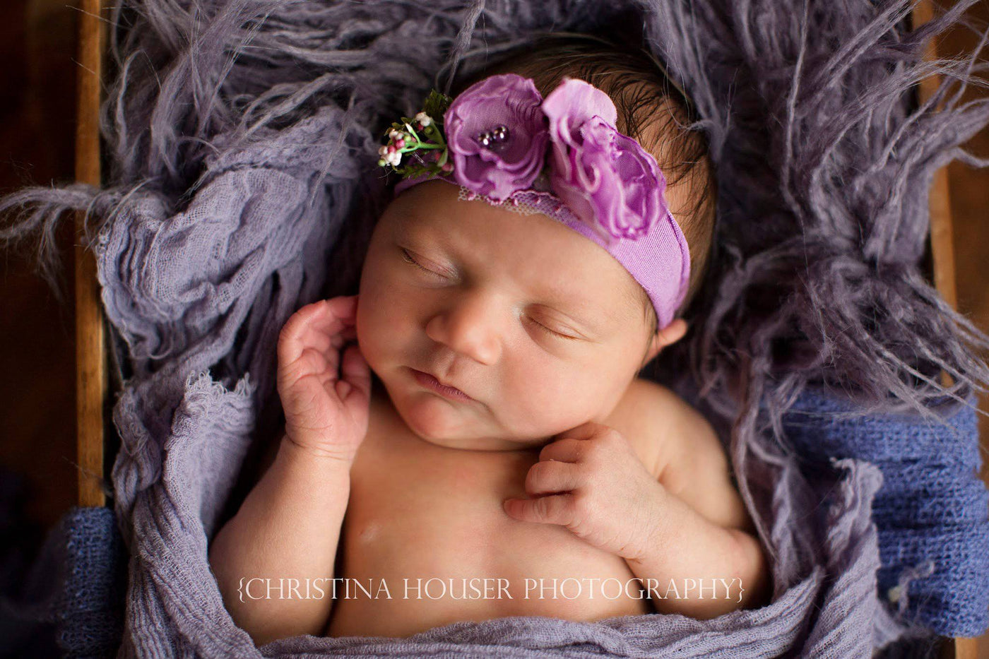 Purple Dusk Faux Flokati Alpaca Fur Rug Newborn Photography Prop - Beautiful Photo Props