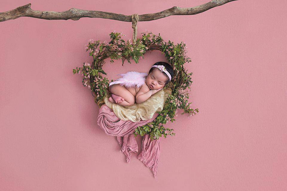 Light Pink Feather Angel Wings Newborn Baby Photo Prop - Beautiful Photo Props