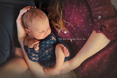 Stretch Lace Wrap in Dark Teal - Beautiful Photo Props