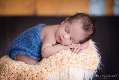Butter Yellow Mini Baby Blanket - Beautiful Photo Props