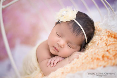 Butter Yellow Mini Baby Blanket - Beautiful Photo Props