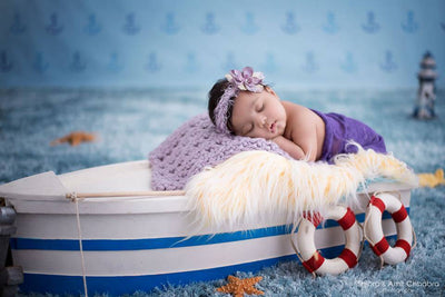 Lavender Purple Baby Blanket - Beautiful Photo Props