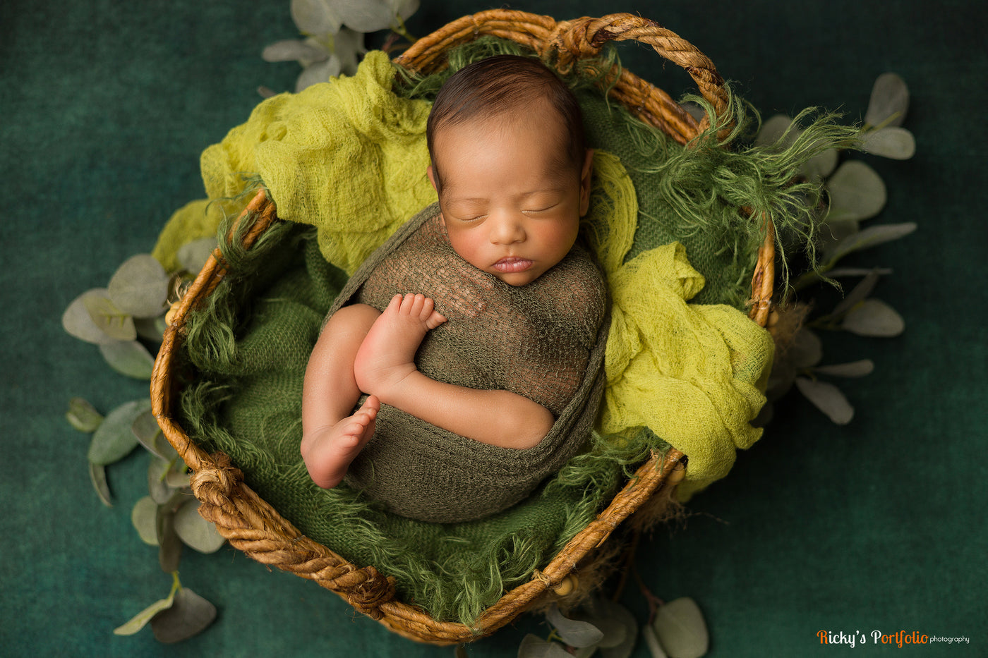 Stretch Knit Wrap in Olive Green - Beautiful Photo Props