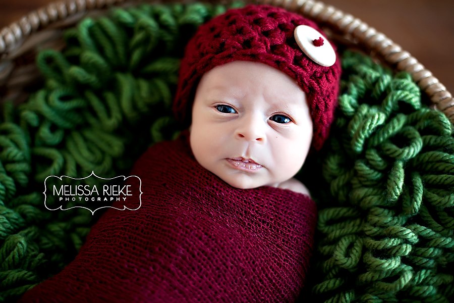 Big Button Beanie Hat Cranberry Red - Beautiful Photo Props