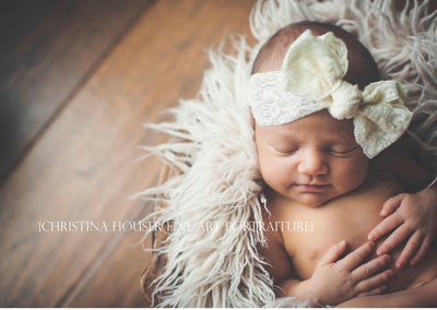 Latte Curly Alpaca Faux Flokati Fur Newborn Photography Prop - Beautiful Photo Props