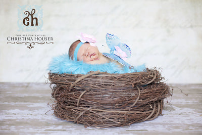 SALE Aqua Blue Mongolian Faux Fur Photography Prop 26X18 - Beautiful Photo Props