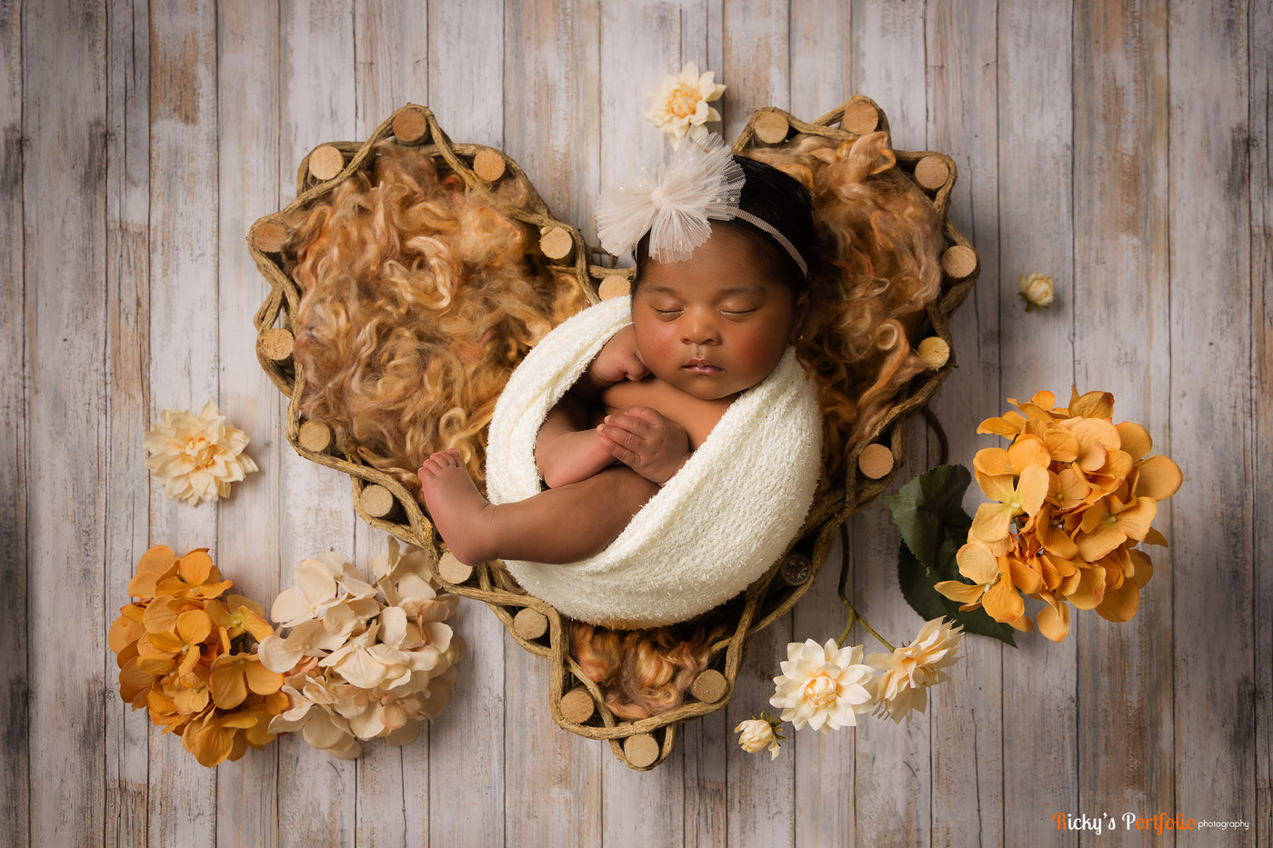 Cream Stretch Knit Baby Wrap - Beautiful Photo Props