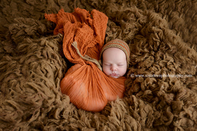 Adobe Brown Cheesecloth Baby Wrap Cheese Cloth - Beautiful Photo Props