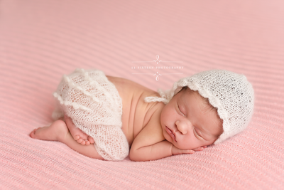 Cream Ruffles Mohair Newborn Pants and Hat Set - Beautiful Photo Props
