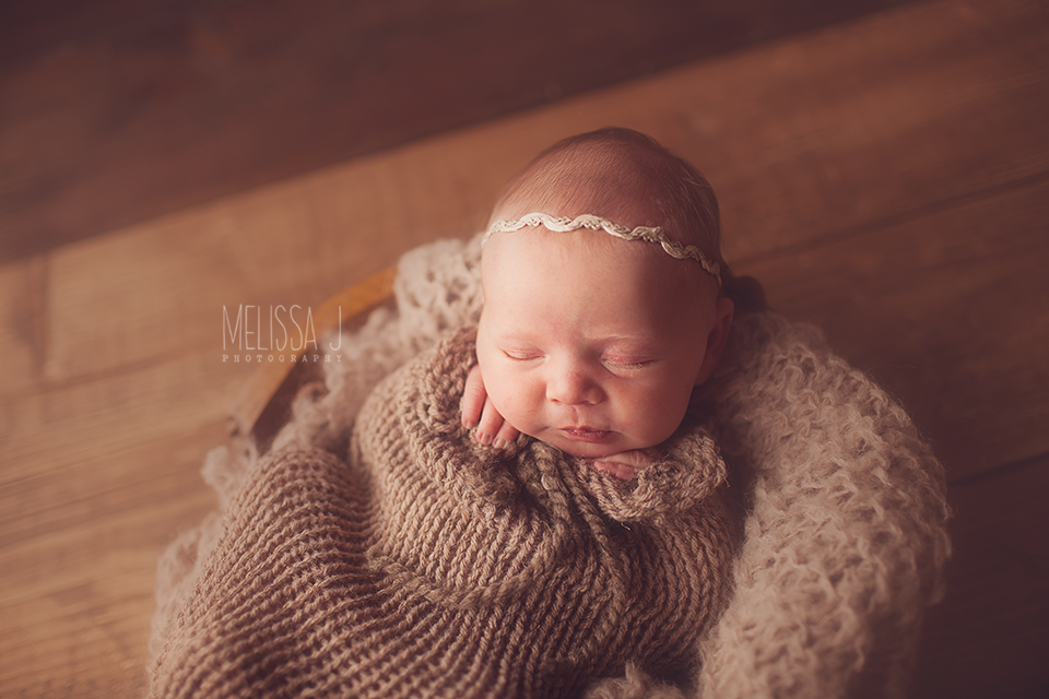 Taupe Newborn Knit Swaddle Sack - Beautiful Photo Props