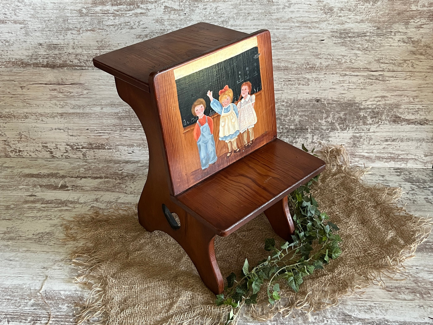 Americana Newborn Vintage Wooden School Desk - Beautiful Photo Props