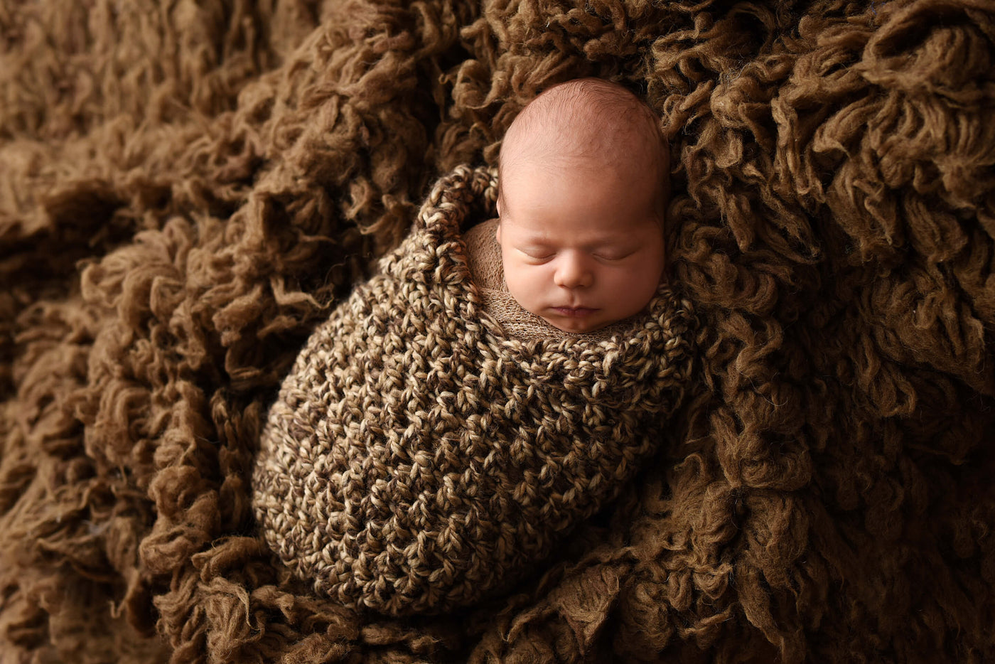 Toffee Newborn Baby Collared Cocoon - Beautiful Photo Props